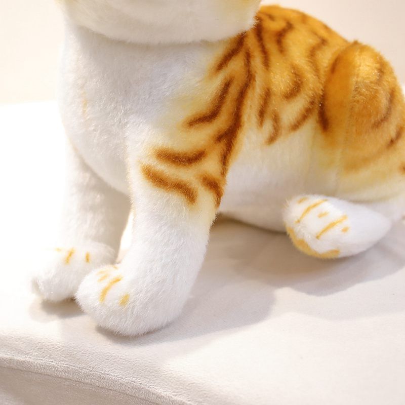 Peluche Chat Réaliste Poil Court