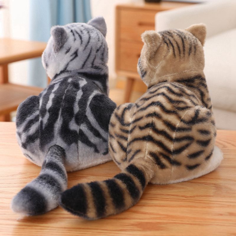 Peluche Chat Réaliste Poil Court