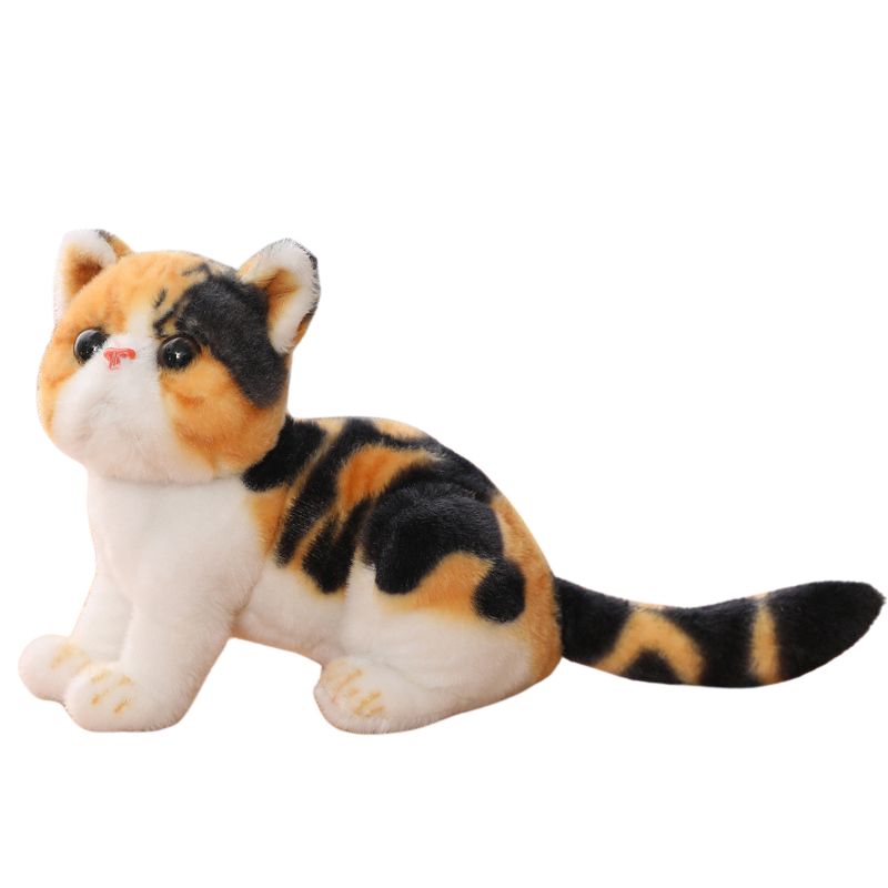 Peluche Chat Réaliste Poil Court