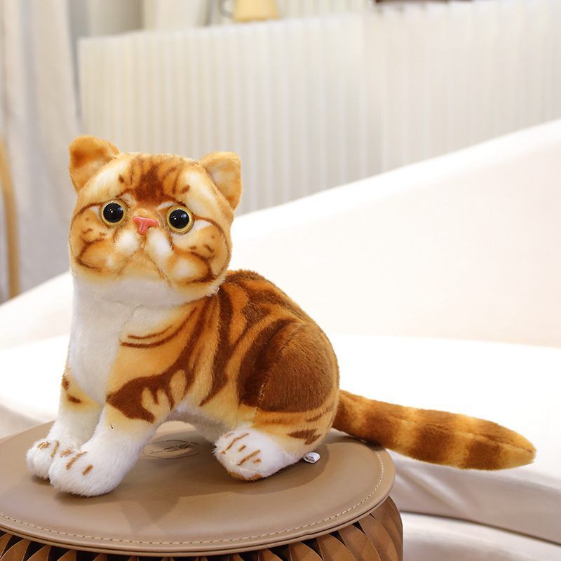 Peluche Chat Réaliste Poil Court