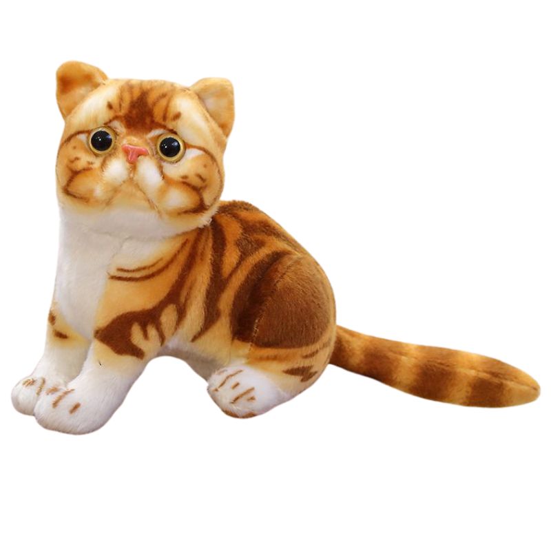 Peluche Chat Réaliste Poil Court