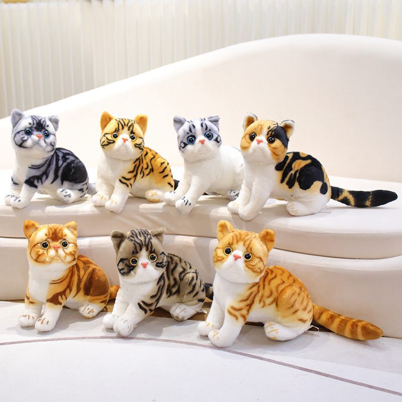 Peluche Chat Réaliste Poil Court