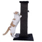 Poteau griffoir large noir design luxe épuré