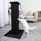 Poteau griffoir large noir design luxe épuré