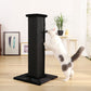 Poteau griffoir large noir design luxe épuré