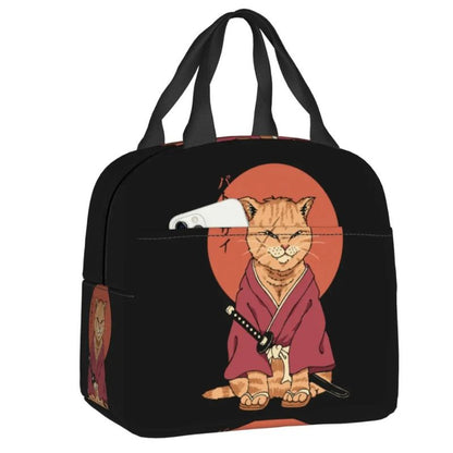 Sac Déjeuner Chat Samouraï