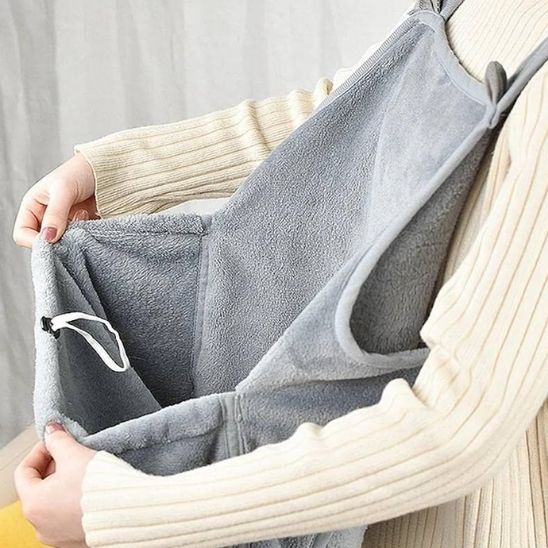 Sac Kangourou pour chat anti-poil poche règlable