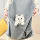 Sac Kangourou pour chat anti-poil vue panoramique