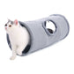 Tunnel gris pour chat