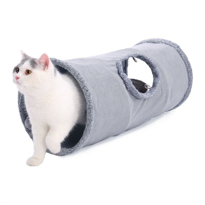 Tunnel pour chat gris