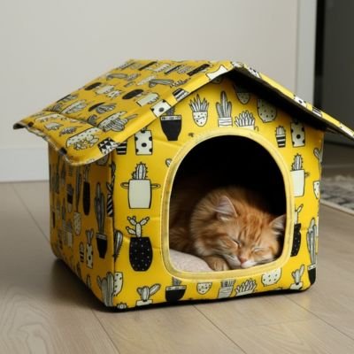 Maison pour chat avec toit