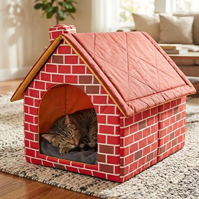 Maison pour chat d'intérieur
