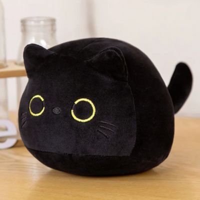 Peluche chat noir