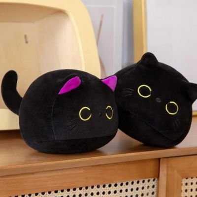 Peluche chat noir