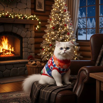 Pull pour Chat de Noël