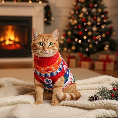 Pull pour Chat de Noël