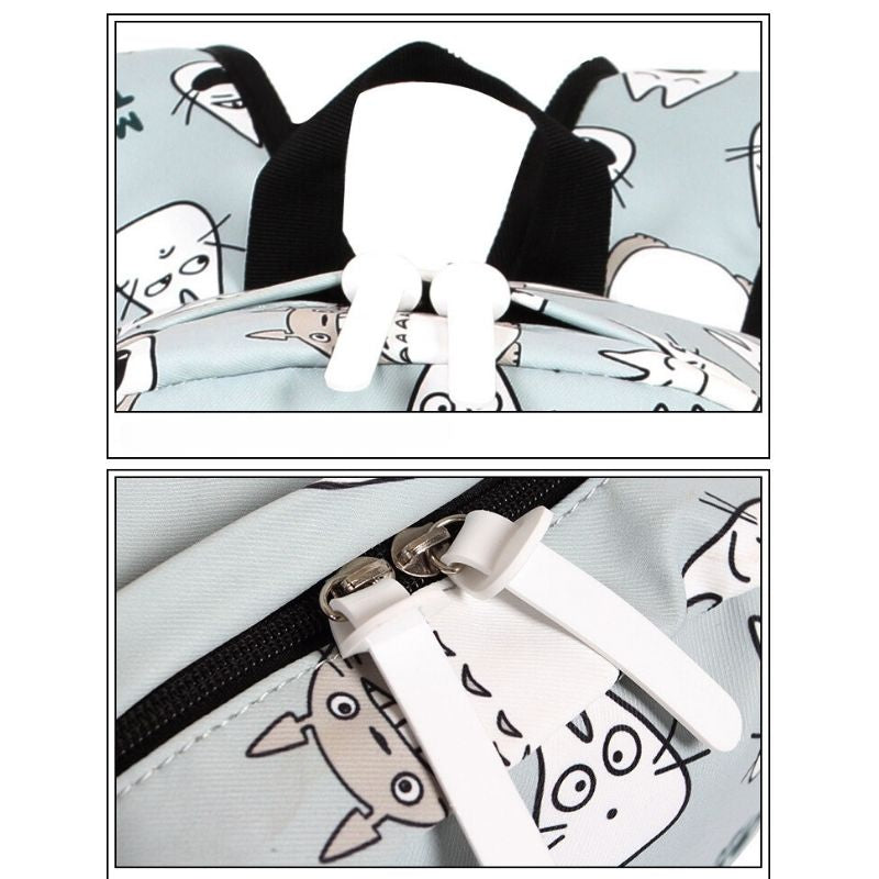 Sac à dos chat motif Neko Atsume