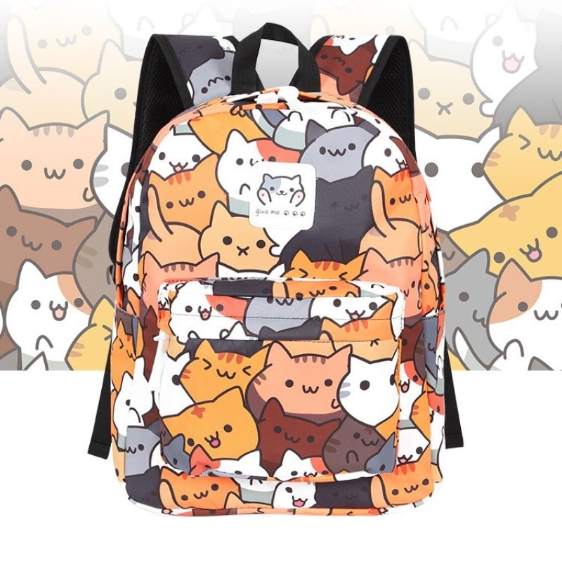 Sac à dos chat motif Neko Atsume