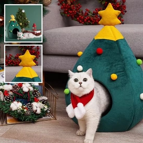 Tente pour chat arbre Noel