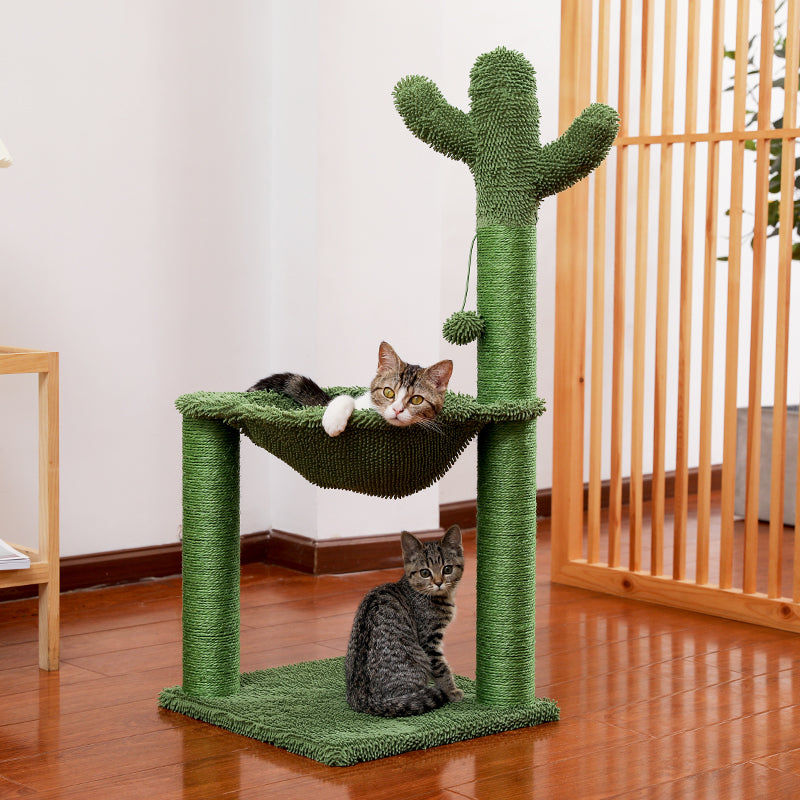 Jouet peluche cactus pour chat