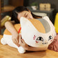 Peluche chat oreiller kawaii