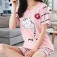 Pyjama court chat femme sleepy cat
