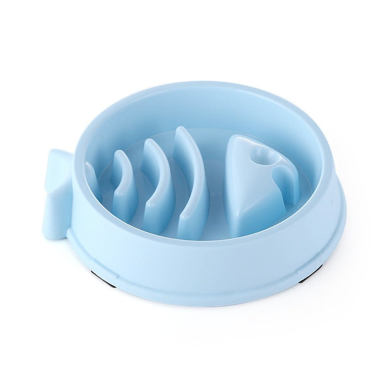 Gamelle anti glouton chat poisson