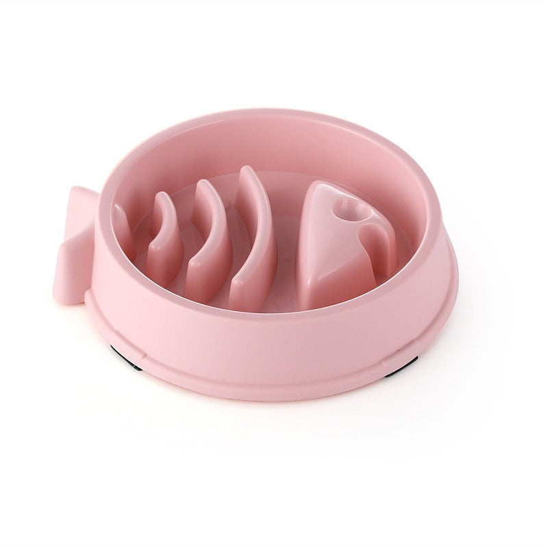 Gamelle anti glouton chat poisson