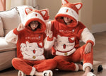 Pyjama chat à capuche épais en polaire