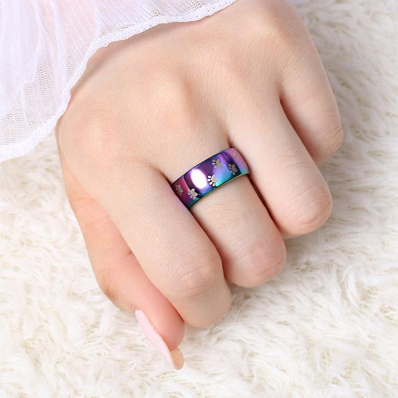 Bague Arc-en-Ciel Chat 