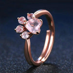 Bague Chat Or Rose