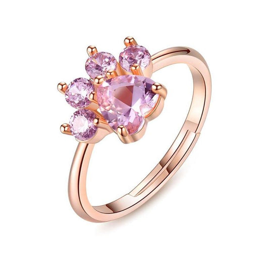 Bague Chat Or Rose