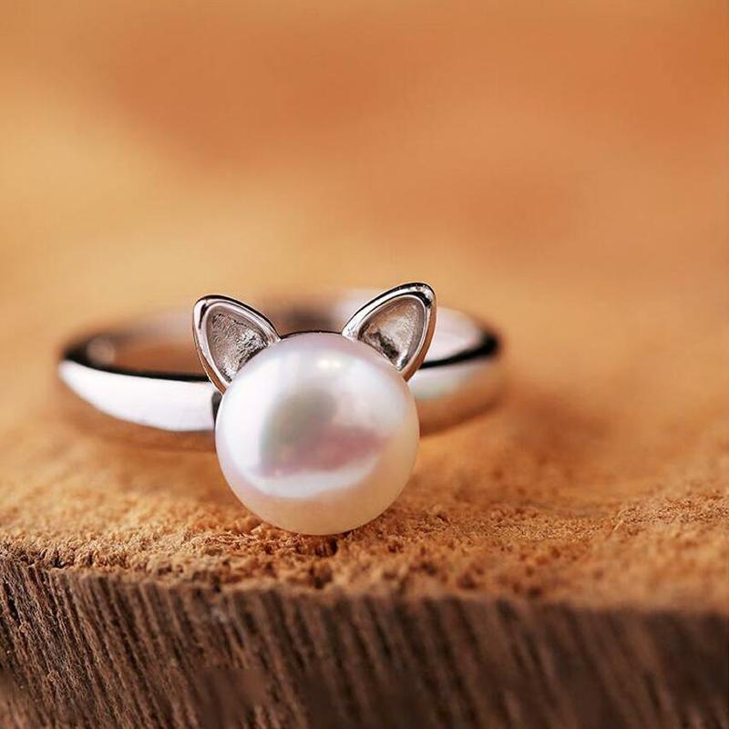 Bague Oreilles de Chat Argent