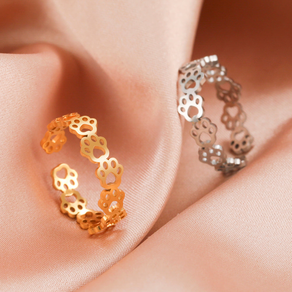 bague-patte-de-chat-taille-réglable-or-argent