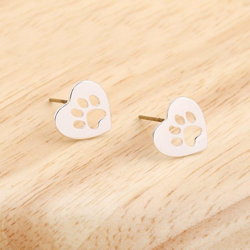 Boucle d'Oreilles Femme Patte de Chat 