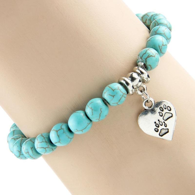 Bracelet Chat Pierre Turquoise