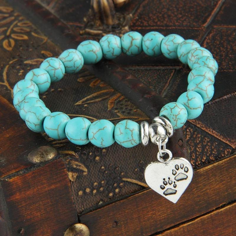 Bracelet Chat Pierre Turquoise