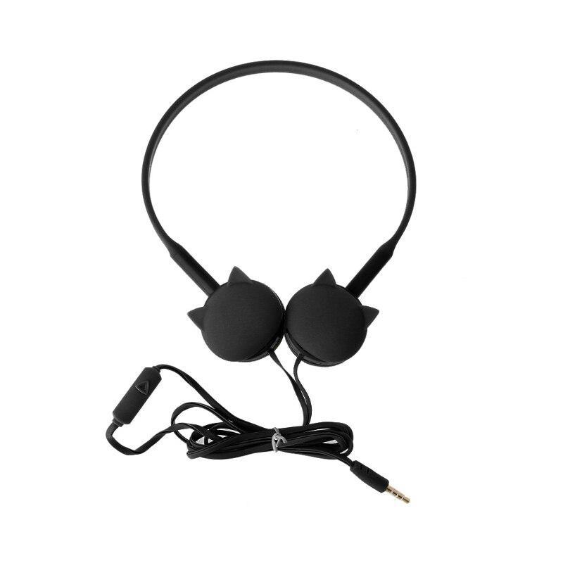 Casque Audio Oreilles de Chat Noir