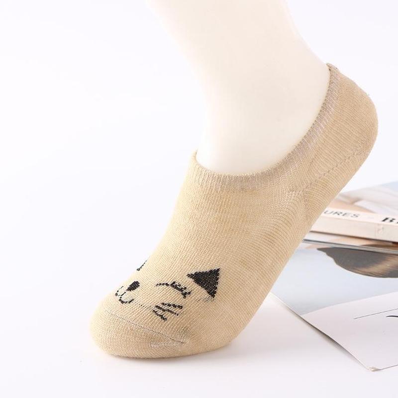 Chaussettes Chat 3D Avec Boules - 2 Paires - Coton, Design Mignon, Cadeau Pour Amoureuses Des Chats - 5