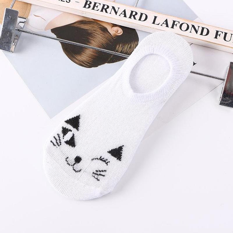 Chaussettes Chat Pour Femme Blanc