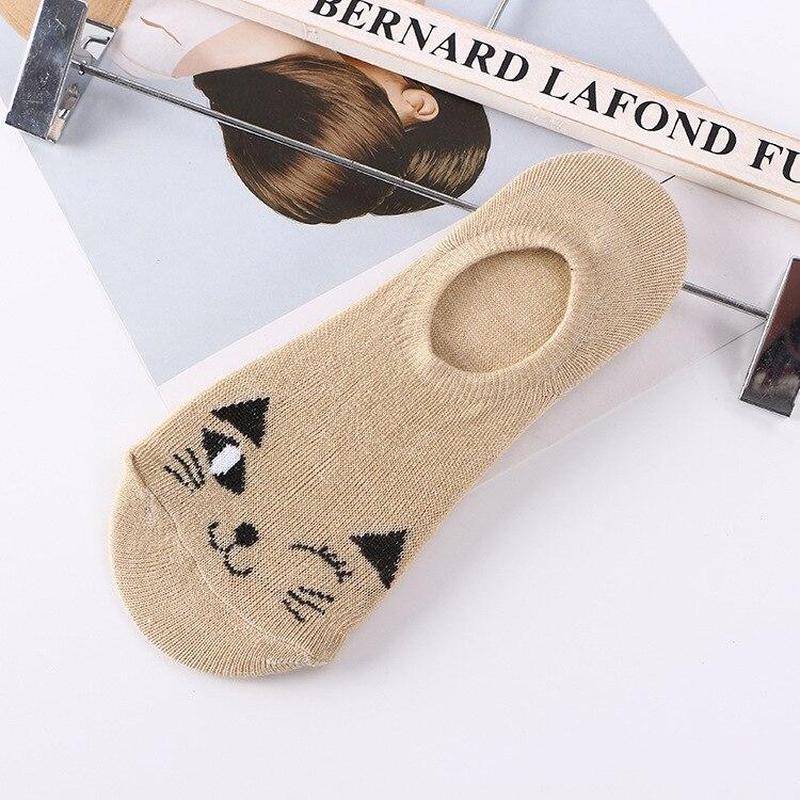 Chaussettes Chat 3D Avec Boules - 2 Paires - Coton, Design Mignon, Cadeau Pour Amoureuses Des Chats - 6