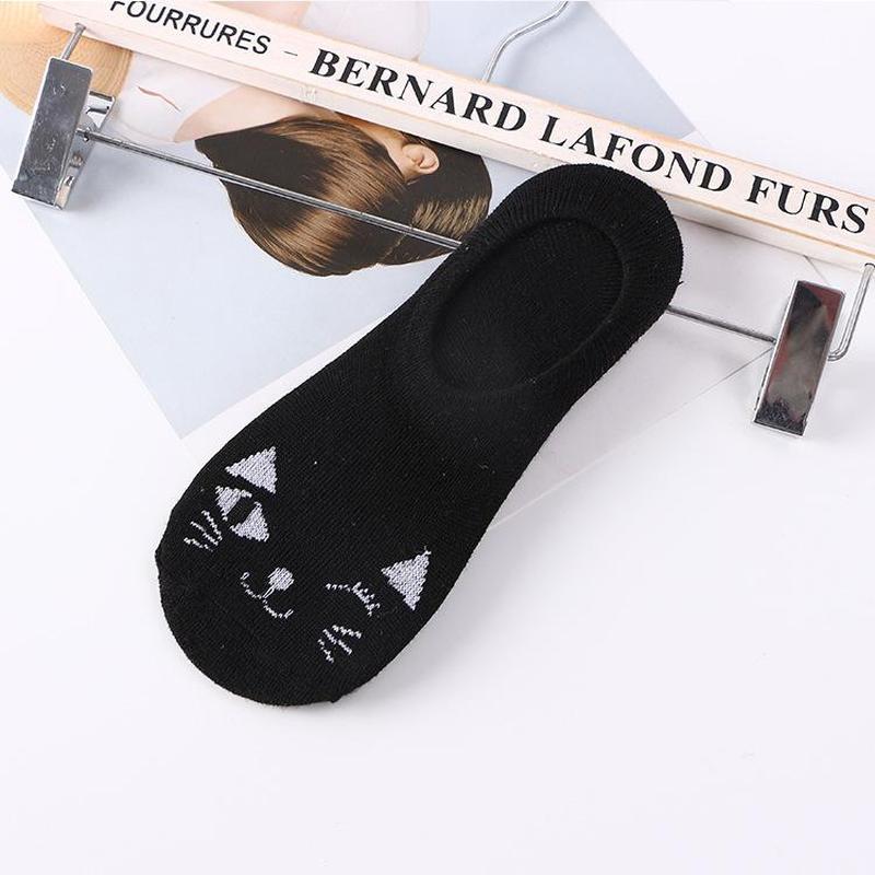 Chaussettes Chat Pour Femme Noir