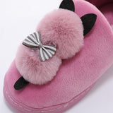 Chaussons Chat Pompom