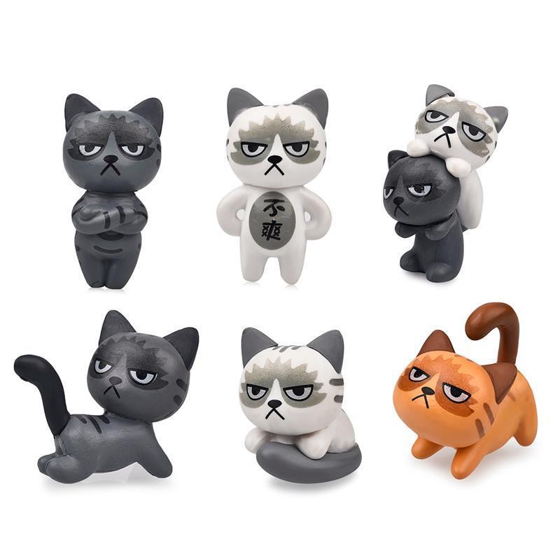 Collection Figurine Chat Pack de 6