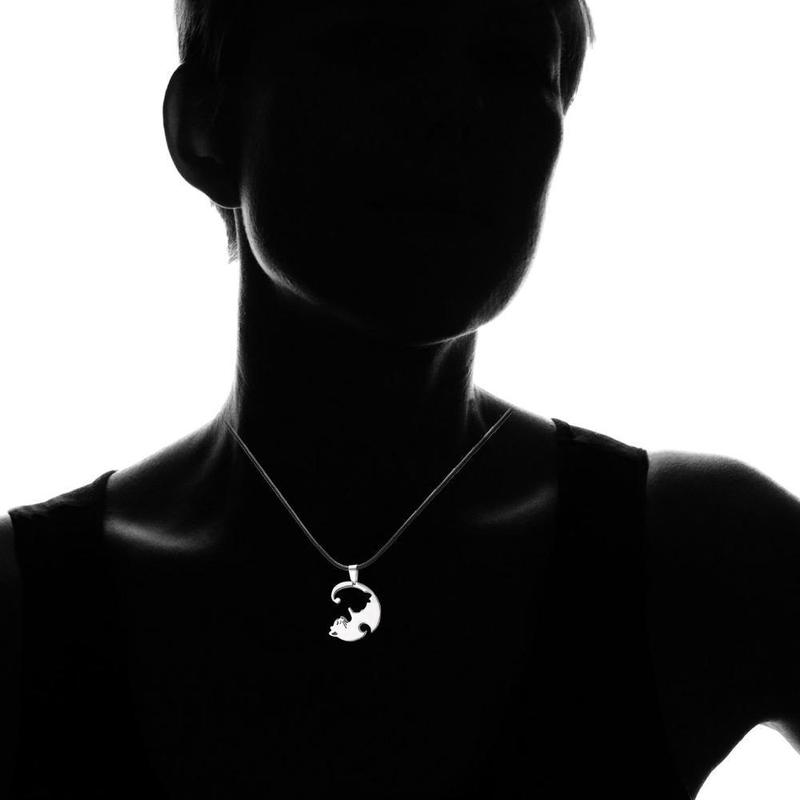 Collier Chat Yin Yang