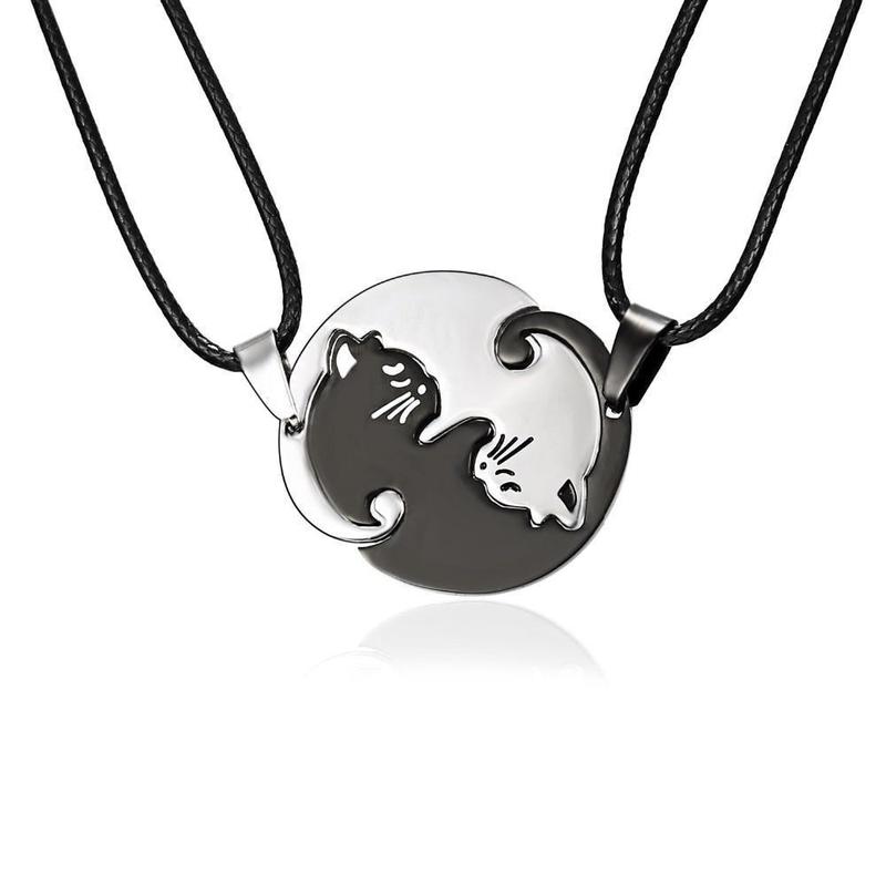 Collier Chat Yin Yang