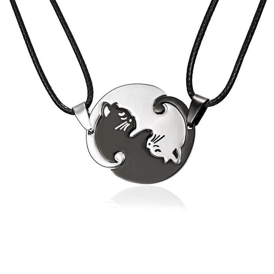 Collier Chat Yin Yang