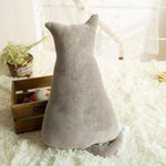 Coussin Forme Chat Gris