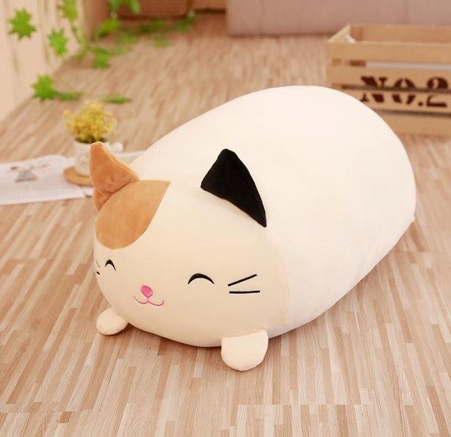 coussin fluffy chat-peluche