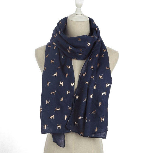 Foulard Imprimé Chat 